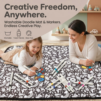DIY Colouring Blanket with Fabric Markers
