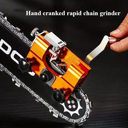 Hand-Crank Chainsaw Sharpener