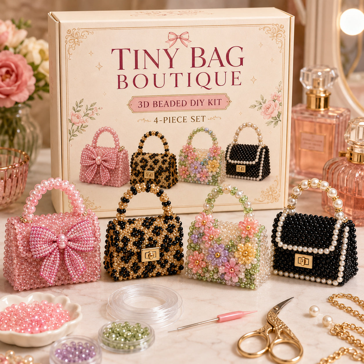 🧵✨ Creative Beaded Mini World 3D DIY Kit Collection