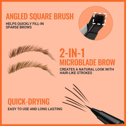 🌟 ✨ 4D Brow Pen – For Natural, All-Day Eyebrow & Eyeliner Perfection! 💁‍♀