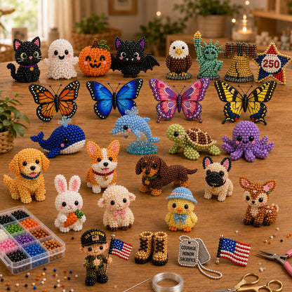 🧵✨ Tiny Beaded World 3D DIY Collection