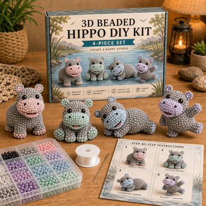 🔥Last Day 49% OFF - 🧵✨Tiny 3D Beaded Animal DIY Kit