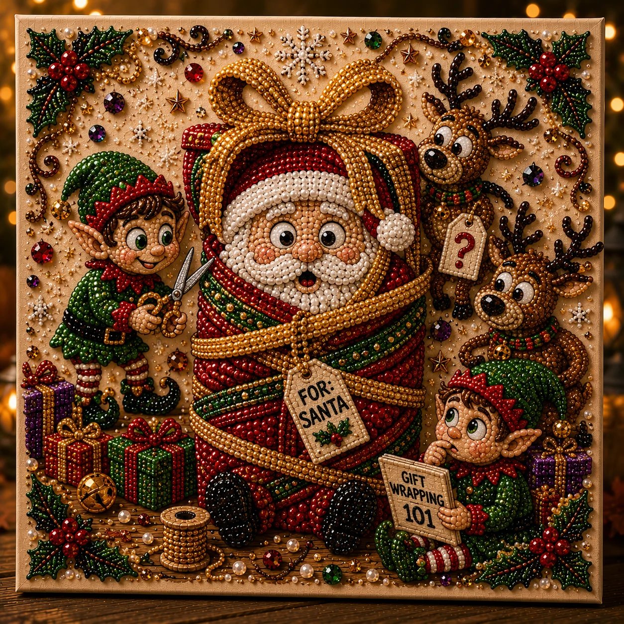 🎄 LAST DAY 49% OFF🧘 Relaxing & Beginner-Friendly🎄 Premium 3D Pearl Christmas Art Kit – ✨Relaxing DIY Craft to Create Stunning Christmas Artwork