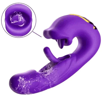 💥New on sale 2026 💞G-Spot Vibrator Female Sex Toy, featuring 7 slapping vibration modes and 5 licking/sucking modes.