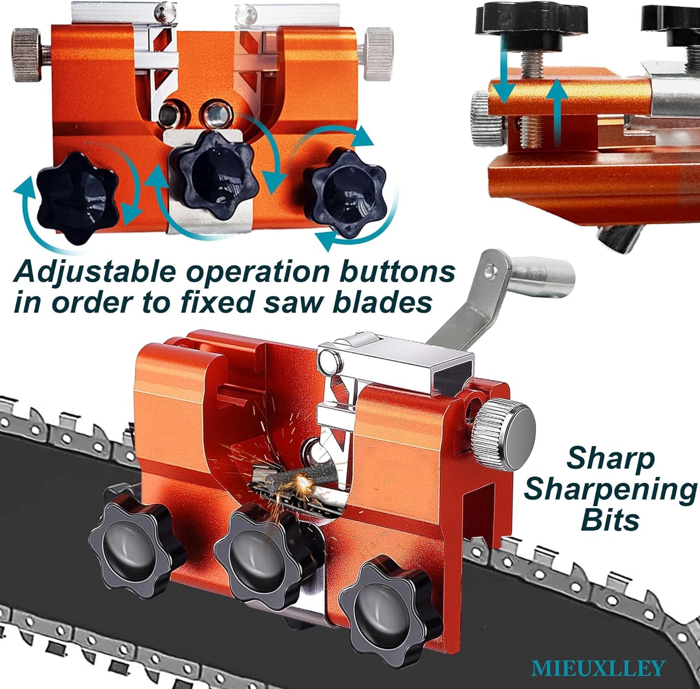 Hand-Crank Chainsaw Sharpener