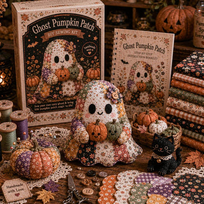 🔥49% Off Last Day - 👻Little Ghost’s Cozy Halloween DIY Patchwork Kit
