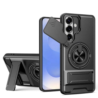 💥🏆 Flash Sale: 49% OFF! Samsung Phone Case – Sliding Camera Cover, Rotatable Ring, Magnetic Mount