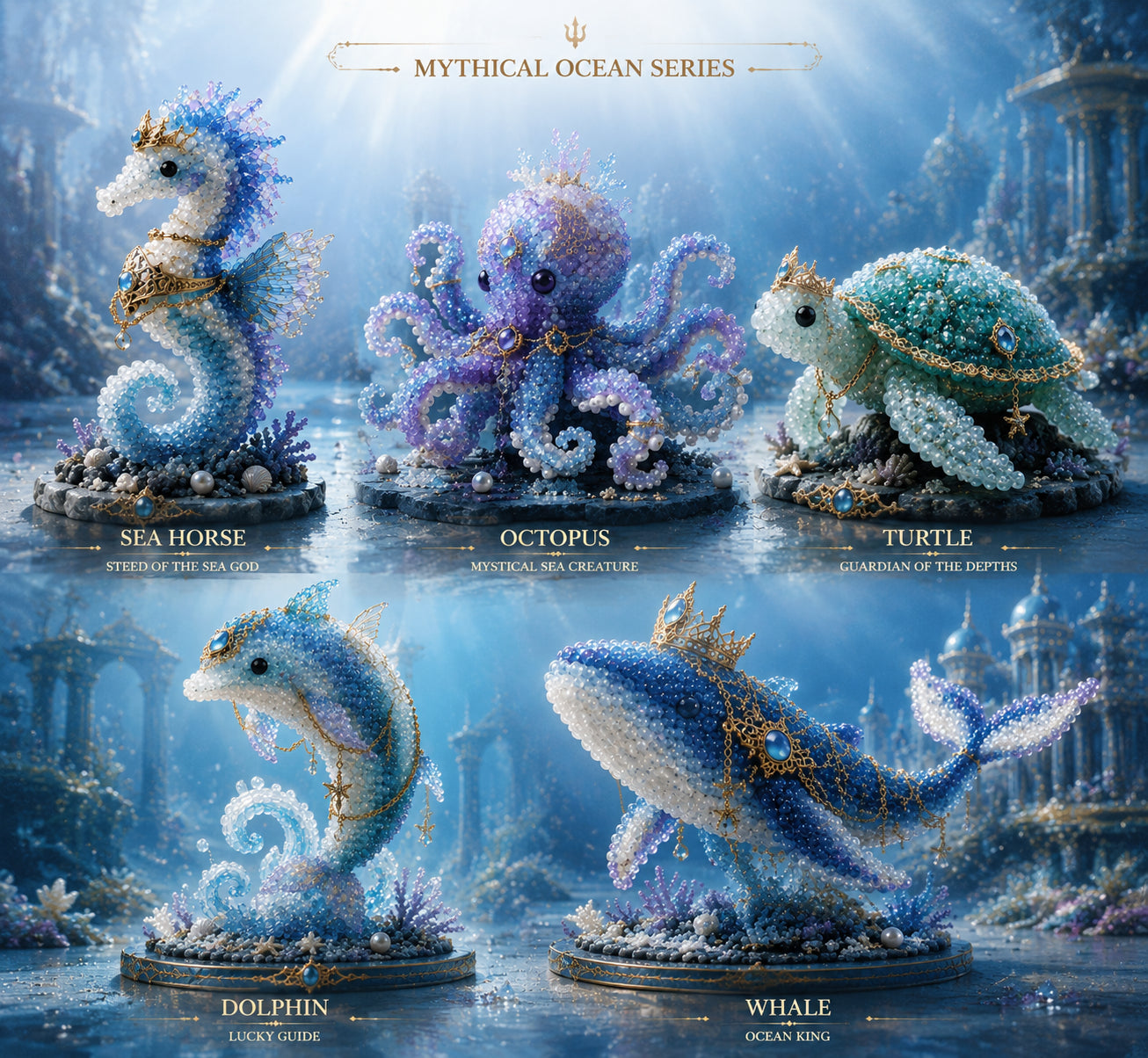 🔥Last Day: BUY 3 GET 1 FREE🌊 Mythical Ocean DIY Bead Kit