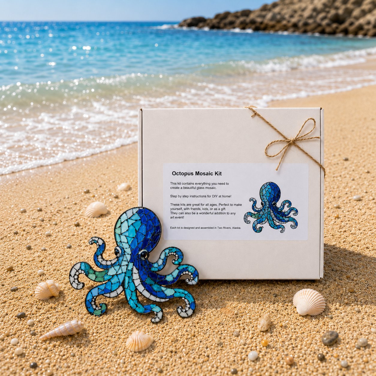 🔥 LAST DAY 59% OFF – 🌊 Octopus Mosaic Kit | Beginner-Friendly DIY Glass Craft with Step-by-Step Instructions