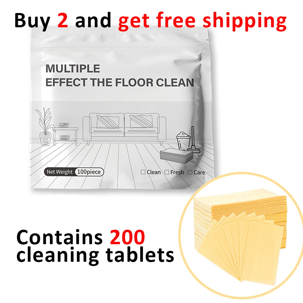 🧼Multi-Purpose Floor Cleaning Sheets – Concentrated Dissolvable Cleaning Tablets for Hardwood & Tile Floors