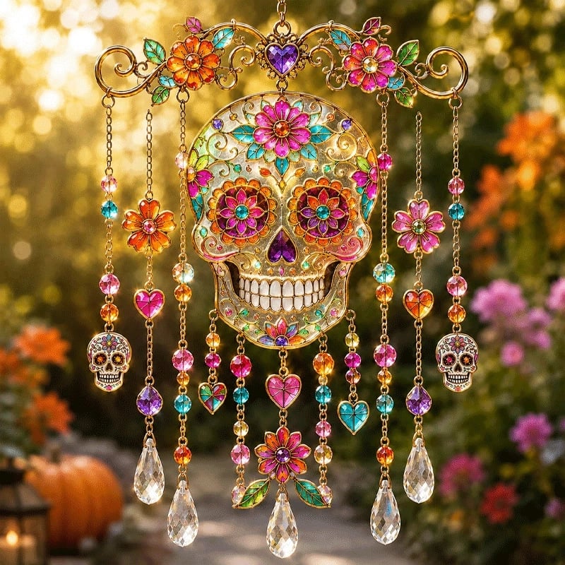 💥 Limited Time 40% OFF – 👻🎃Halloween Suncatcher Wind Chime