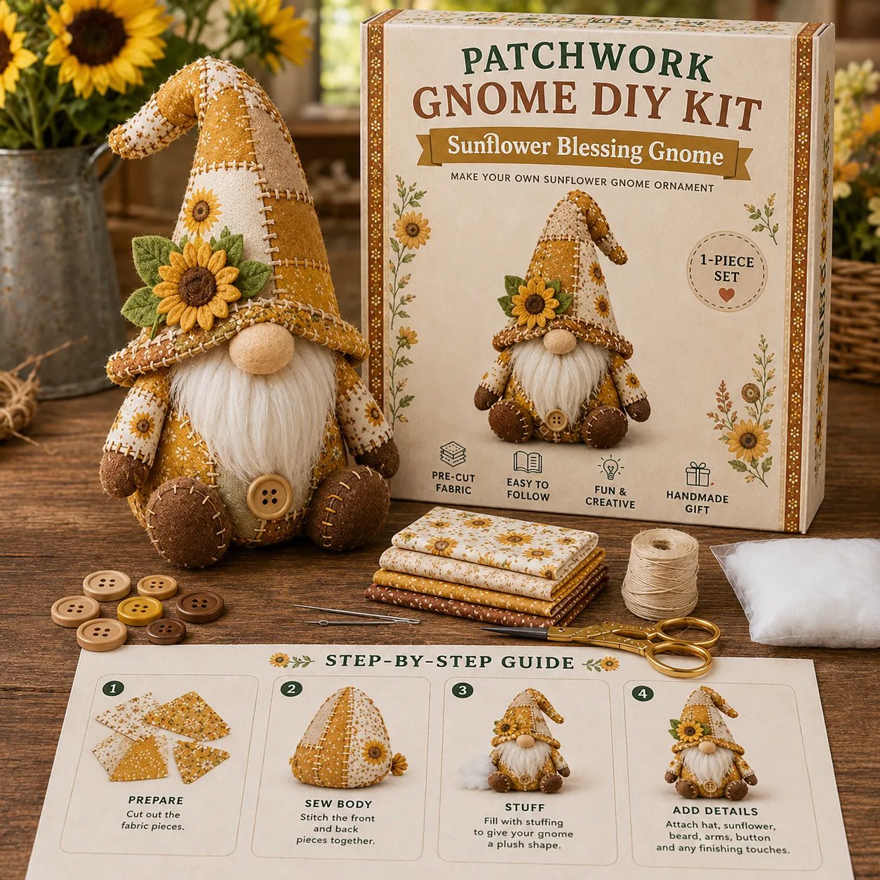 🧵DIY Patchwork Animal Kit – Create Your Own Adorable Animals