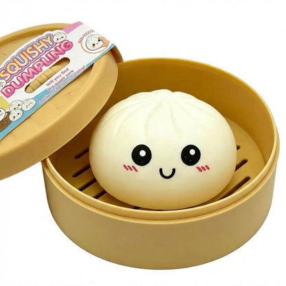 Glitter Dumpling Squishy Steamer Blind Box Surprise Squeeze Fun