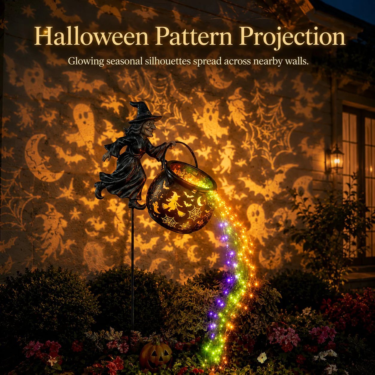 🔥Limited-time offer: 40% off 🔥Halloween Witch Cauldron Garden Lights