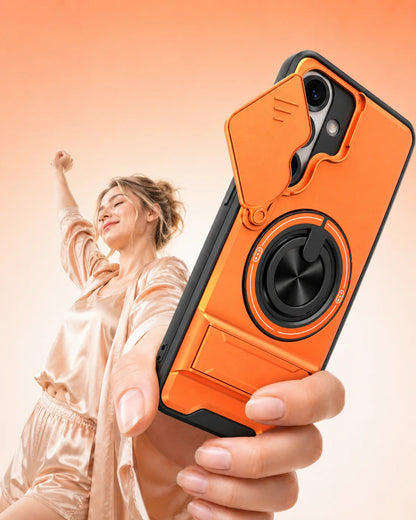 💥🏆 Flash Sale: 49% OFF! Samsung Phone Case – Sliding Camera Cover, Rotatable Ring, Magnetic Mount