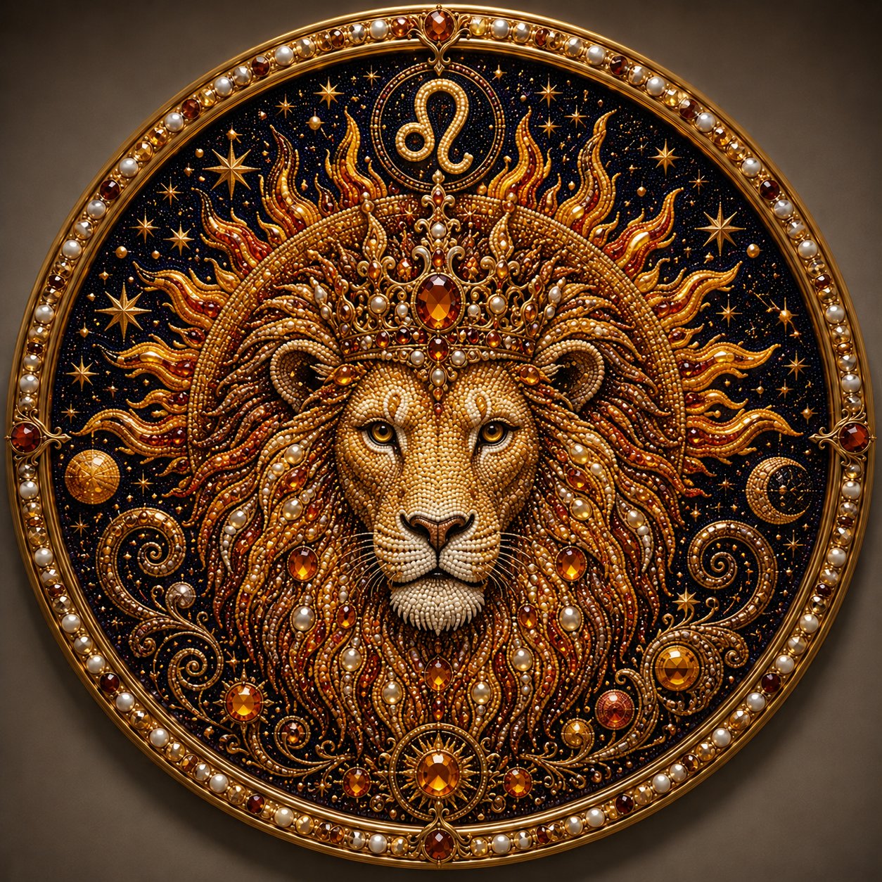 🔥 LAST DAY 49% OFF – ✨ Premium 3D Pearl 12 Zodiac Signs Art Kit | Luxury Flocked Canvas with Scratch-Resistant Non-Fading Pearl Beads DIY Handmade Astrology Decor ♈🌙💎