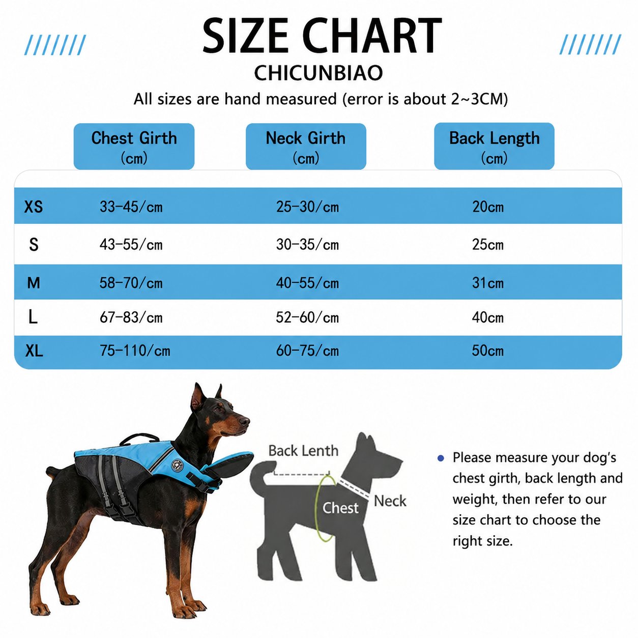 Safety Dog Life Vest with Detachable Chin Support