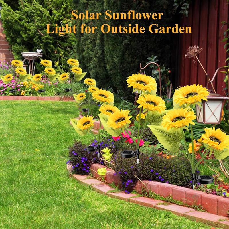 🔥🌻Last Day Sale 49% OFF🌞Solar LED Sunflower Garden Lights-29.6inch/74cm