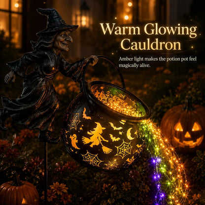 🔥Limited-time offer: 40% off 🔥Halloween Witch Cauldron Garden Lights