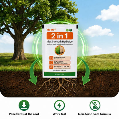 🔥Advanced 2-in-1 Pro+ Herbicide | Upgraded Formula for 6-Hour Rapid Kill, Root Eradication & Destroys Glyphosate-Resistant Weeds