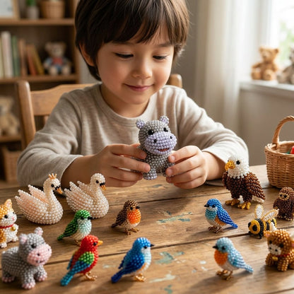 🔥Last Day 49% OFF - 🧵✨Tiny 3D Beaded Animal DIY Kit