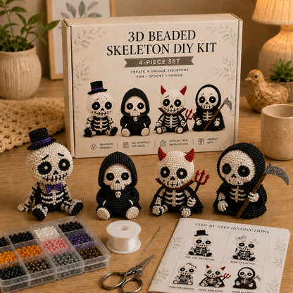 💀 3D Beaded Skeleton DIY Kit