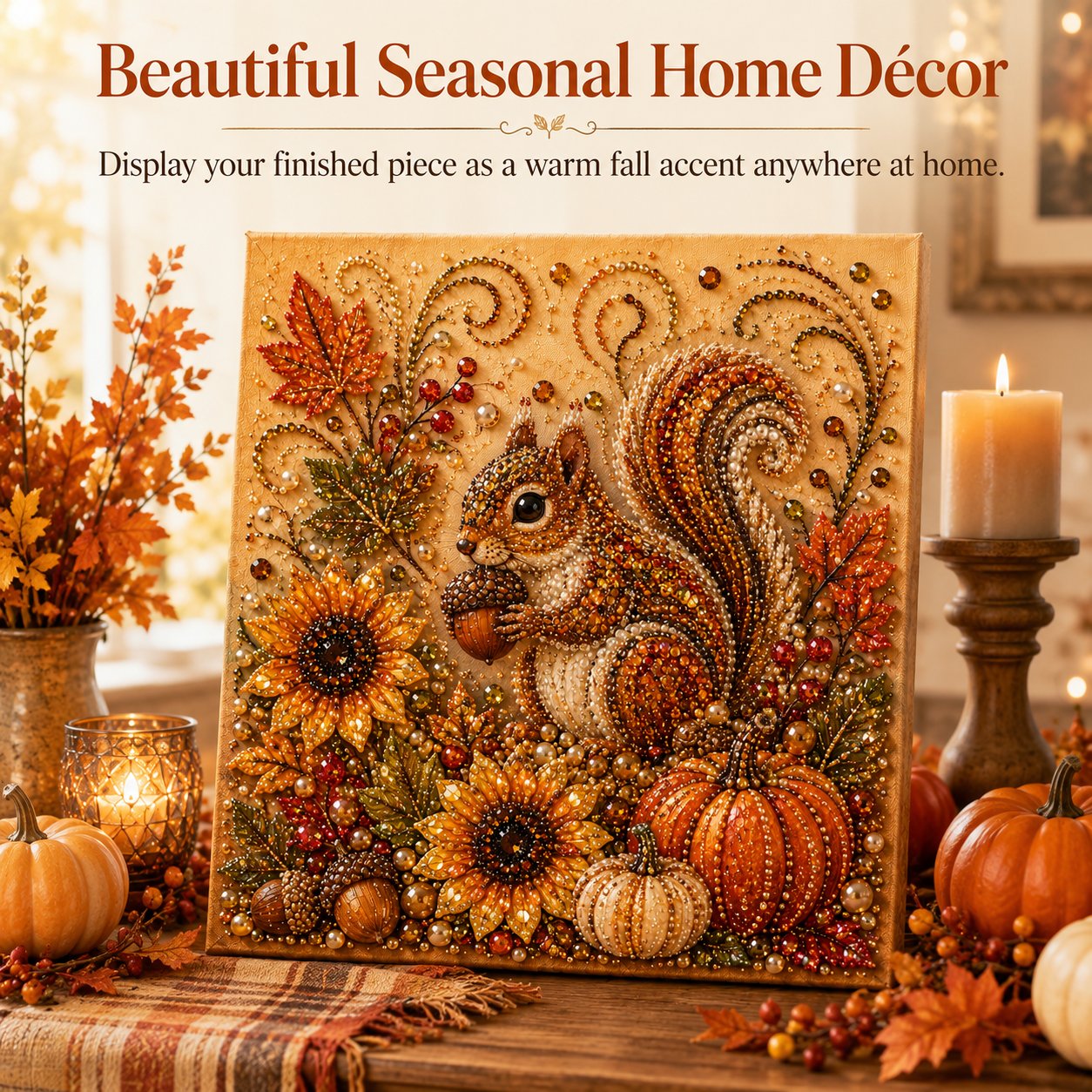 🔥 Last Day 49% OFF - 🍂💎 Autumn Pearl Painting Kit – Relaxing DIY Craft to Create Sparkling Fall Artwork 🖌️