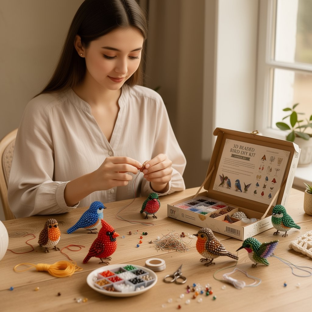 🔥Last Day 49% OFF - 🧵✨Tiny 3D Beaded Animal DIY Kit