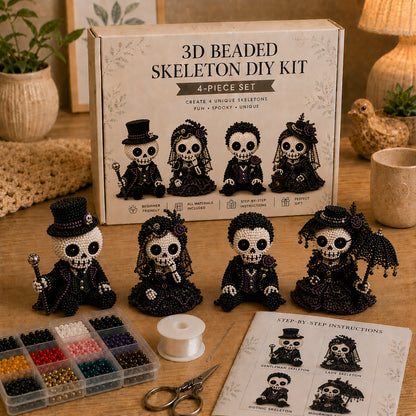 💀 3D Beaded Skeleton DIY Kit