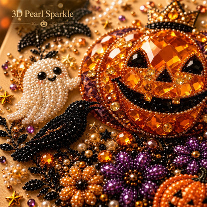 🔥LAST DAY 50% OFF - 🎃Halloween Pearl Diamond Art DIY Kit👻 (No Mess, Beginner)