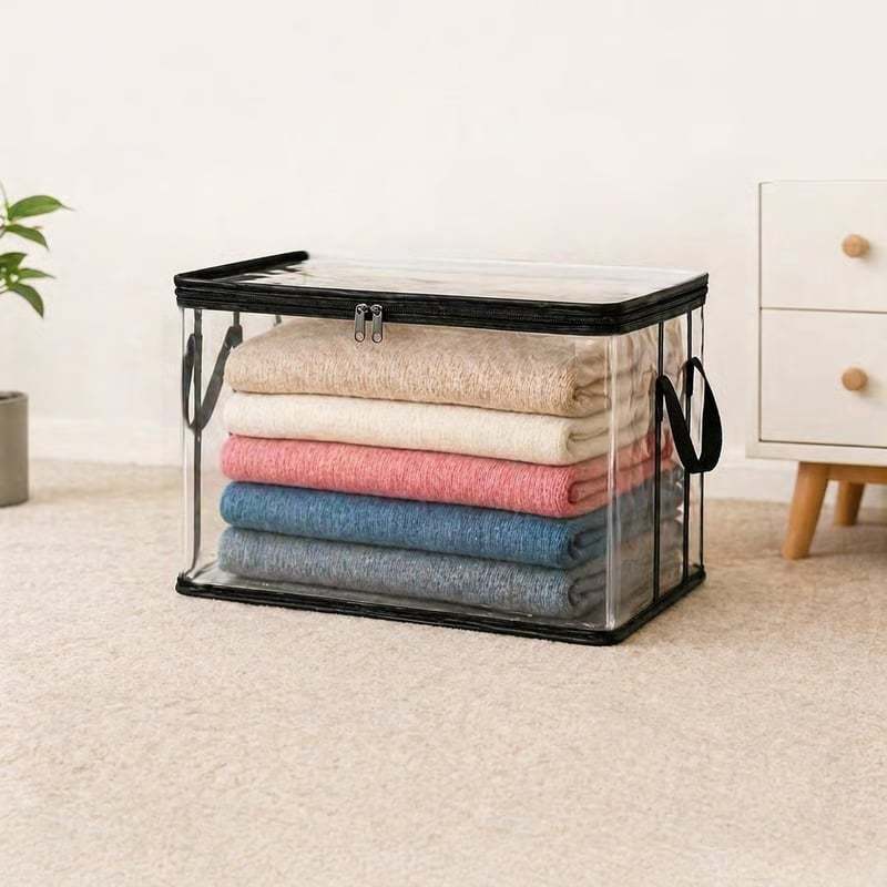 📦Large Heavy-Duty Thick Clear Storage Bag for Clothes, Moving & Storage