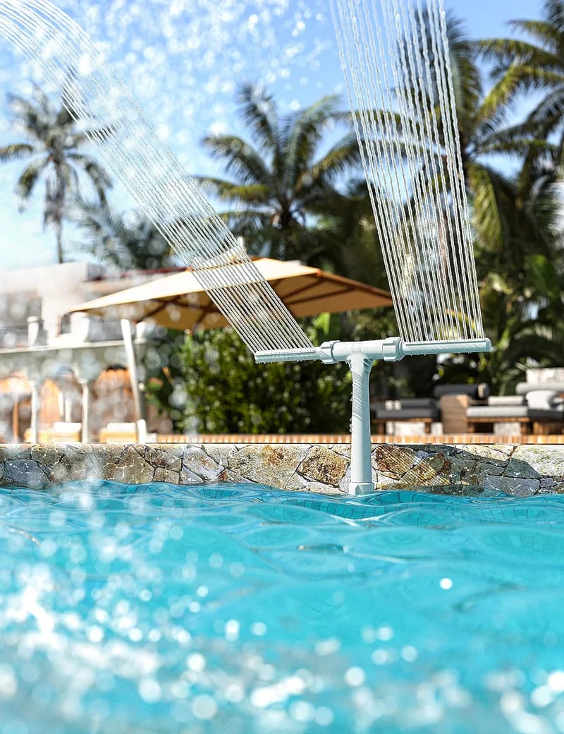 🌟 New Series — Pool Fountain for Above-ground Pool & Inground Pool Outdoor Waterfall Spray Installation✨ | 🚚BUY 2 FREE SHIPPING!!!