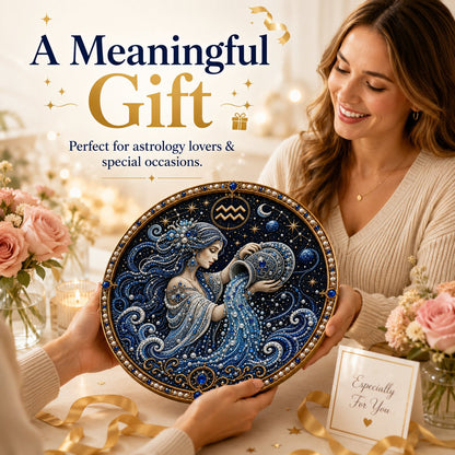 🔥 LAST DAY 49% OFF – ✨ Premium 3D Pearl 12 Zodiac Signs Art Kit | Luxury Flocked Canvas with Scratch-Resistant Non-Fading Pearl Beads DIY Handmade Astrology Decor ♈🌙💎