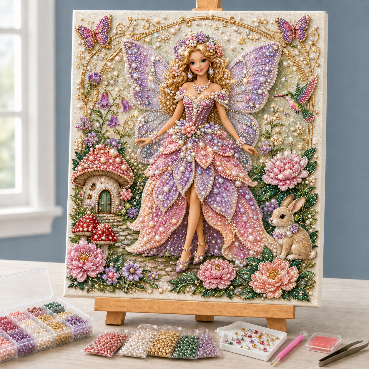 Last Day 49% OFF - Fashion Doll Pearl Art DIY Kit