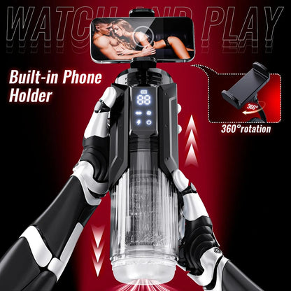 Penis Pump for Men with Sex Toy – Waterproof AI Sync Masturbator for Men with 7 Sucking, Thrusting and Licking Modes