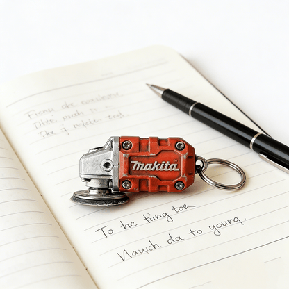 🛠️2-in-1 Makita-Inspired Mini Grinder Keychain: On-the-Go Smoothing Tool + Tool Enthusiast Collectible