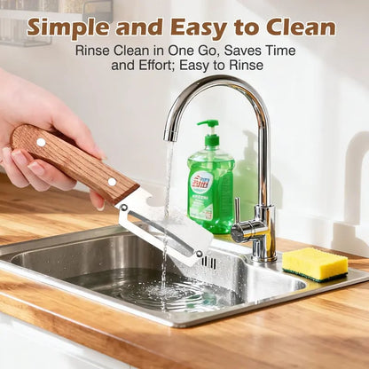Multi-Functional Vegetable Peeler for Kitchen, Ultra-Sharp Stainless Steel Blade with Wooden Handle and Bottle Opener, For Vegetables or Fruits that Need to Be Peeled
