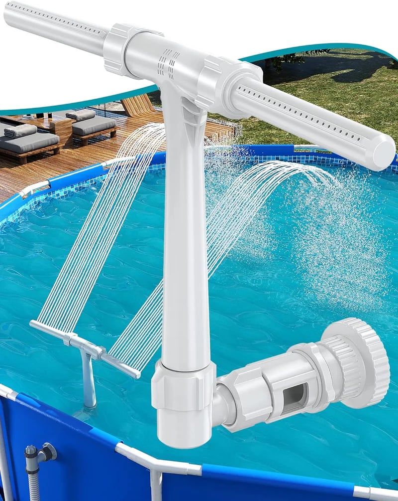 🌟 New Series — Pool Fountain for Above-ground Pool & Inground Pool Outdoor Waterfall Spray Installation✨ | 🚚BUY 2 FREE SHIPPING!!!