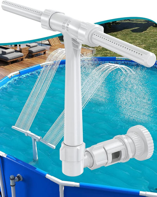 🌟 New Series — Pool Fountain for Above-ground Pool & Inground Pool Outdoor Waterfall Spray Installation✨ | 🚚BUY 2 FREE SHIPPING!!!