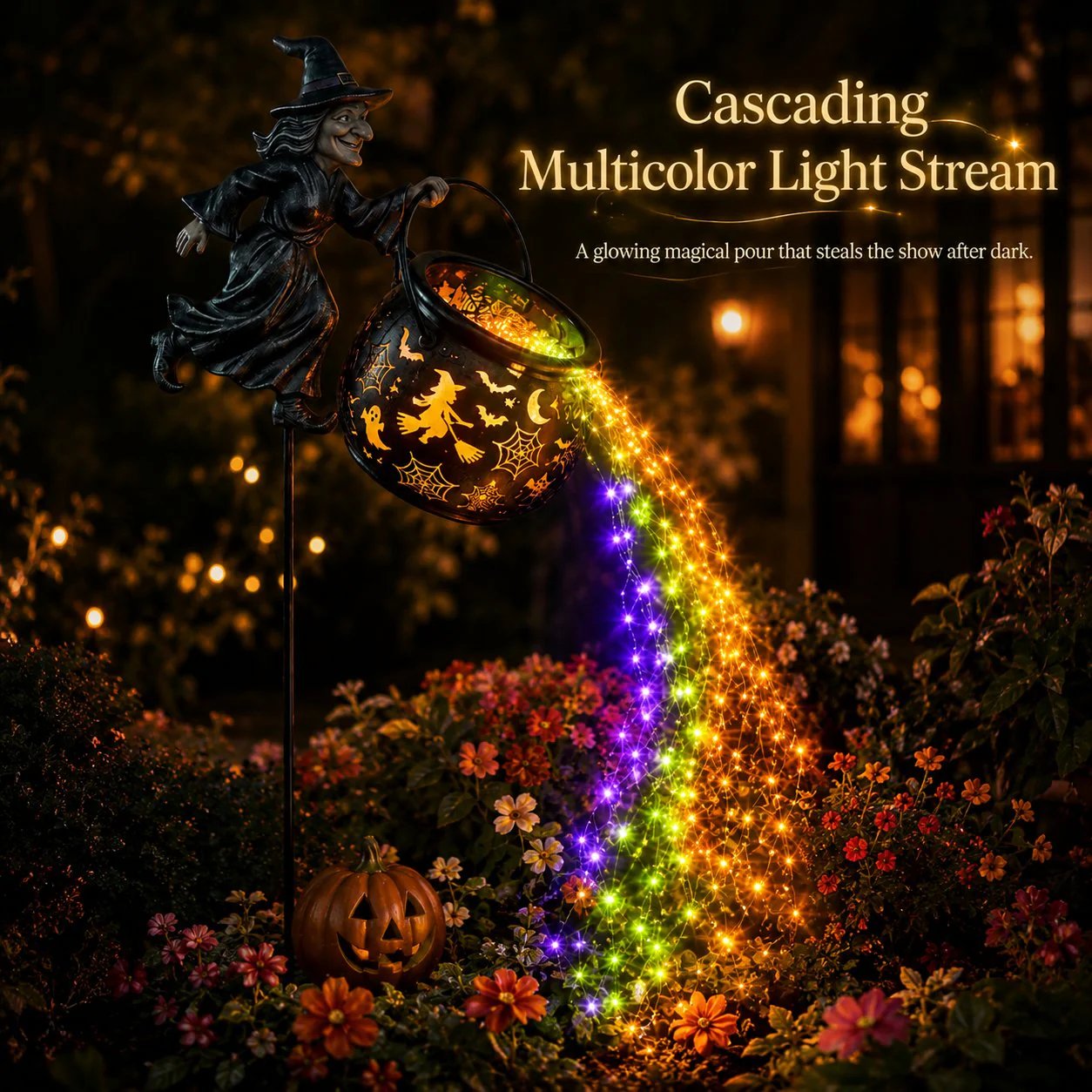 🔥Limited-time offer: 40% off 🔥Halloween Witch Cauldron Garden Lights