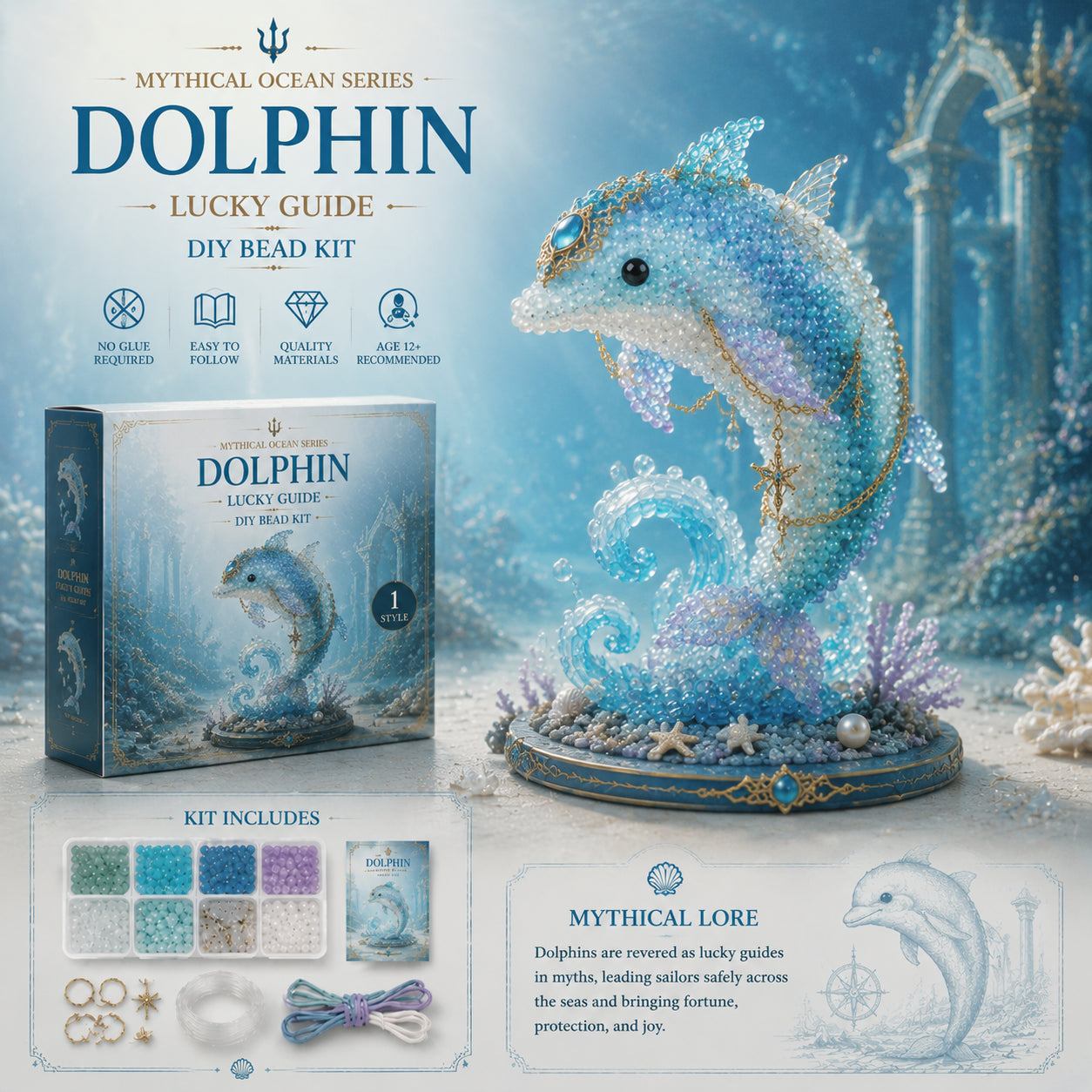 🔥Last Day: BUY 3 GET 1 FREE🌊 Mythical Ocean DIY Bead Kit