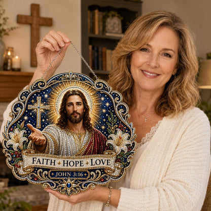 🙏✝️Christian Diamond Art Hanging Ornament Kit