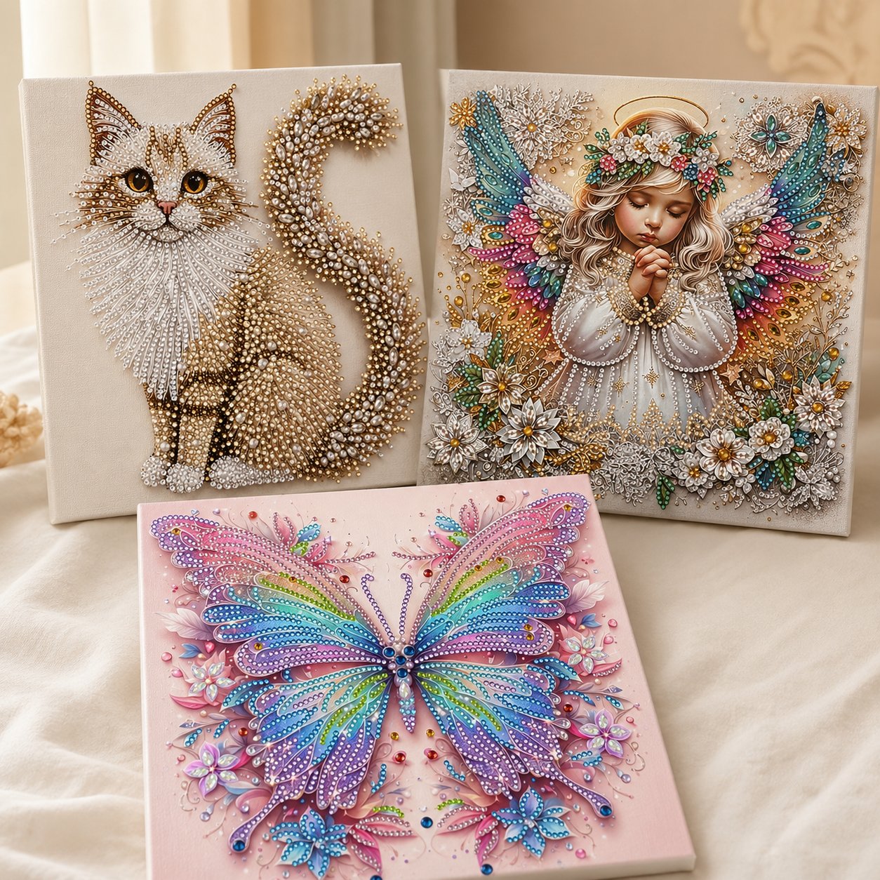 🧘Relaxing & Beginner-Friendly-Sparkling Crystal Diamond Art Kit For DIY Wall Decor