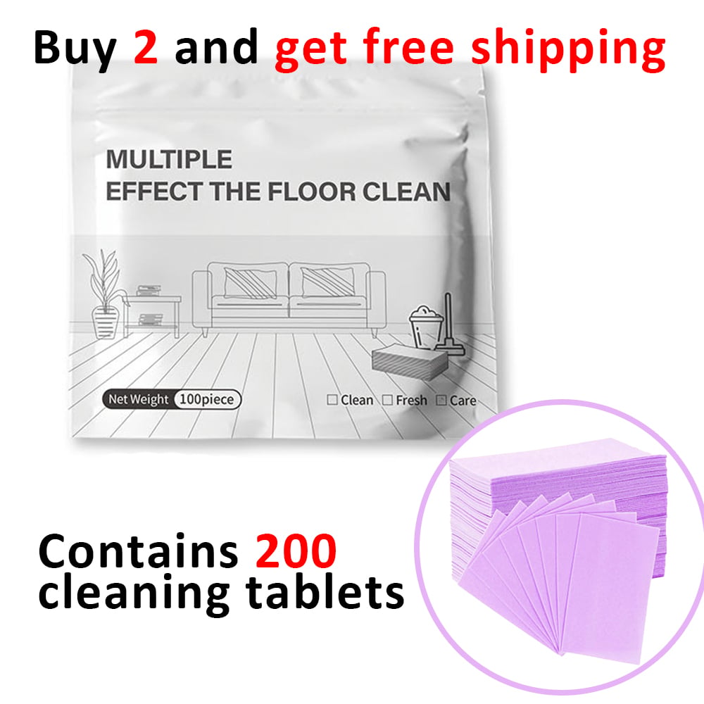 🧼Multi-Purpose Floor Cleaning Sheets – Concentrated Dissolvable Cleaning Tablets for Hardwood & Tile Floors