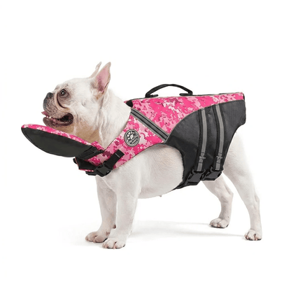 Safety Dog Life Vest with Detachable Chin Support