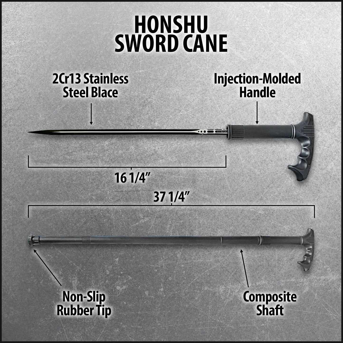🔥Last Day Promotion - 70% Off - Honshu Sword Spike Cane