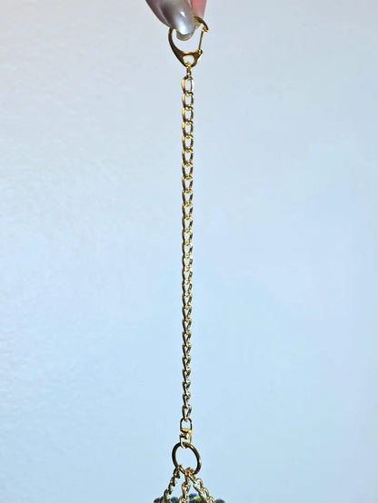 Crystal Glow: Longer Strand Beaded Plant Suncatcher - Add Whimsy to Your Window 🏠💫