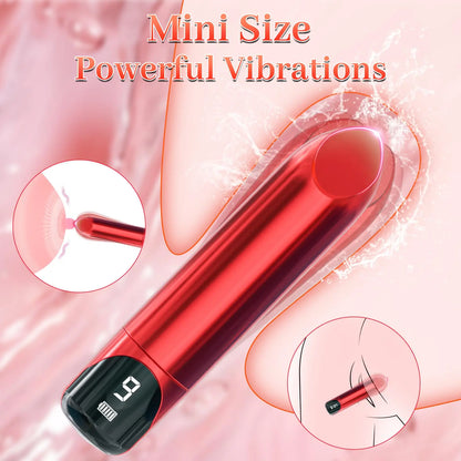 Lipstick Vibrator with LED Display | Mini Bullet for Women