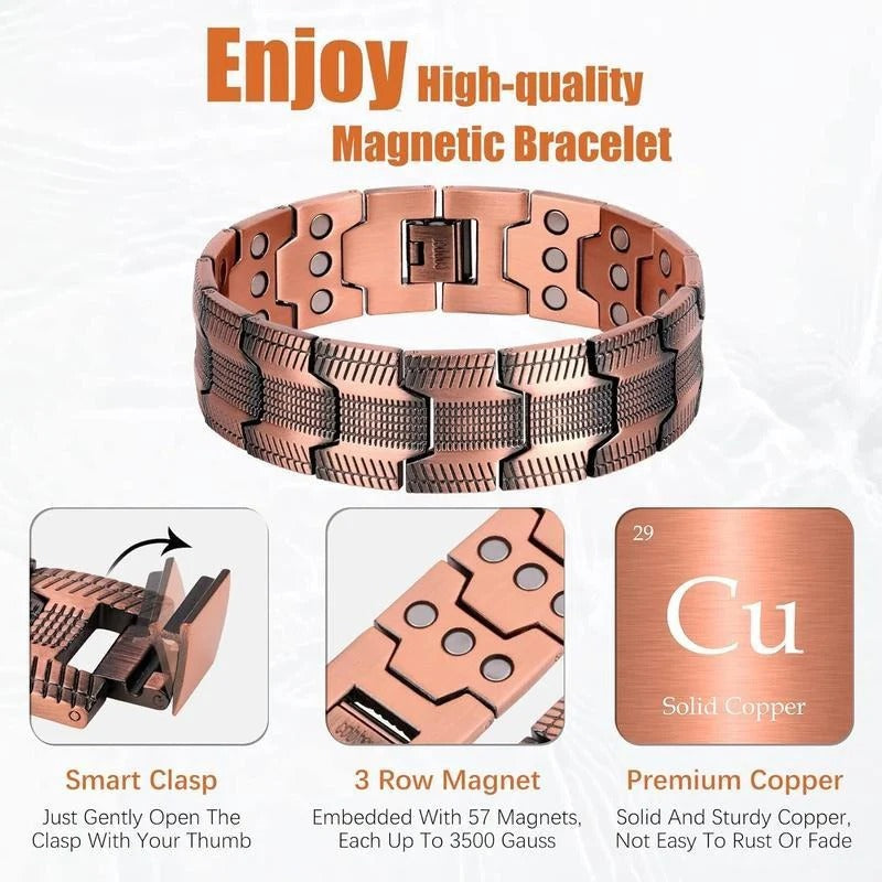 🔥Copper magnetic bracelet🔥--Relieve fatigue and promote blood circulation