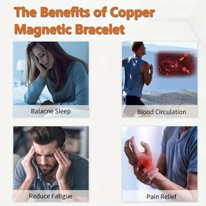 🔥Copper magnetic bracelet🔥--Relieve fatigue and promote blood circulation